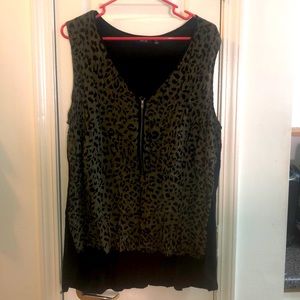 Apt 9 2x animal print tank top